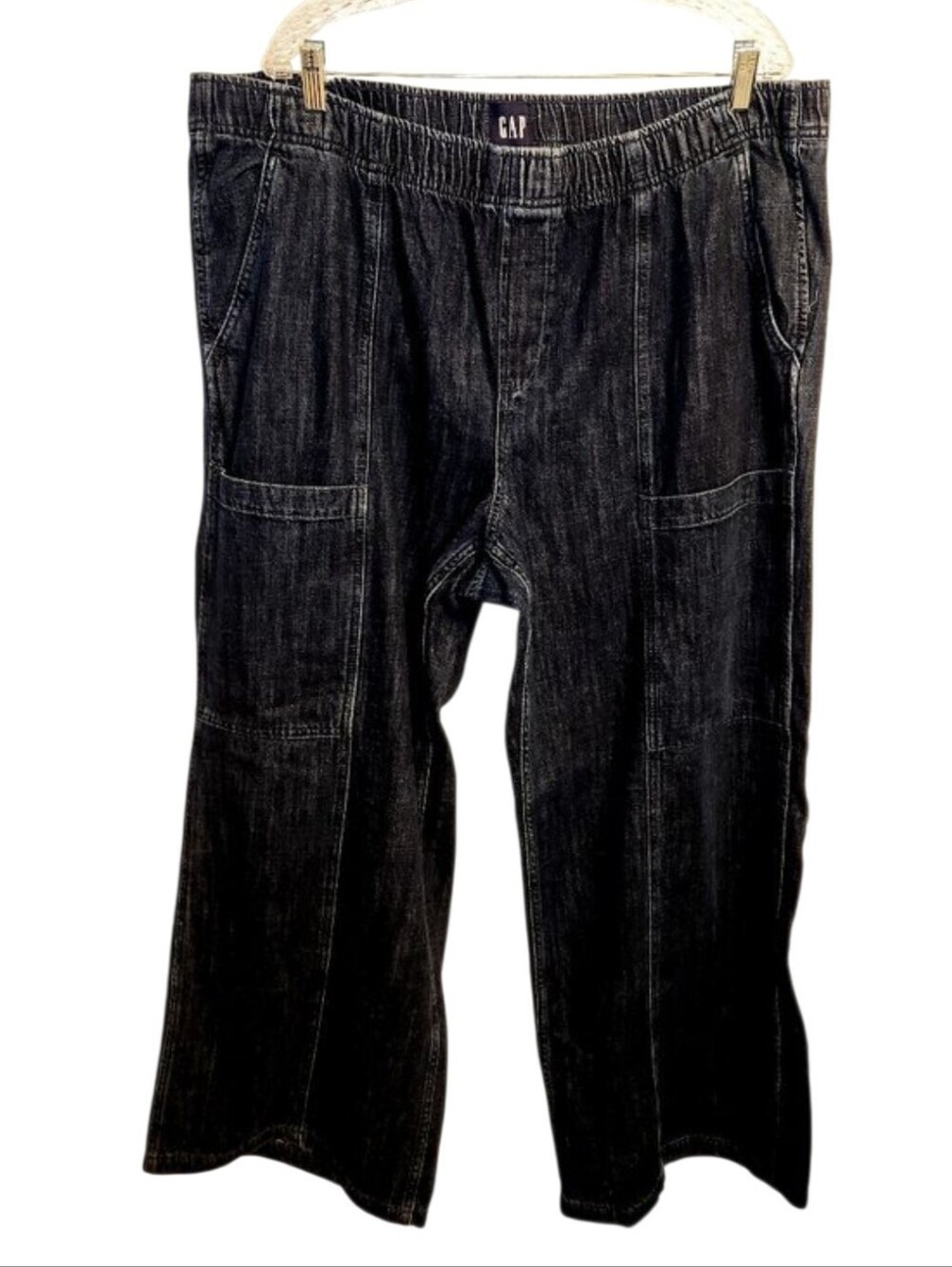 GAP | Women's High Rise Dark Indigo Easy Utility Jeans (Size XXL)